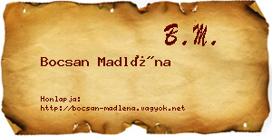 Bocsan Madléna névjegykártya